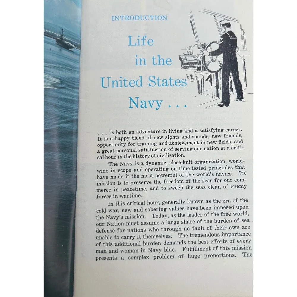 Vintage‎ US Navy Life United States Navy Booklet 1967 Recruitment Americana 60s